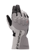 Guantes Alpinestars WR-X GORE-TEX, guantes de moto touring, gris oscuro y gris hielo con negro, diseño de puño largo, protección de nudillos cubierta, impermeables y con aislamiento para conducción en invierno