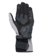 Guantes Alpinestars Tourer W-7 V2 Drystar®, vista de la palma, Negro y Gris Oscuro, guantes de moto de invierno con refuerzos de cuero en la palma, dedo índice compatible con pantallas táctiles y sistema de cierre de doble correa para un ajuste seguro