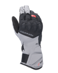 Alpinestars Tourer W-7 V2 Drystar, guantes de moto para touring, negro y gris oscuro con detalles en rojo, diseño de invierno impermeable con puño largo, protección de nudillos SP Lite cubierta y sistema de cierre ajustable