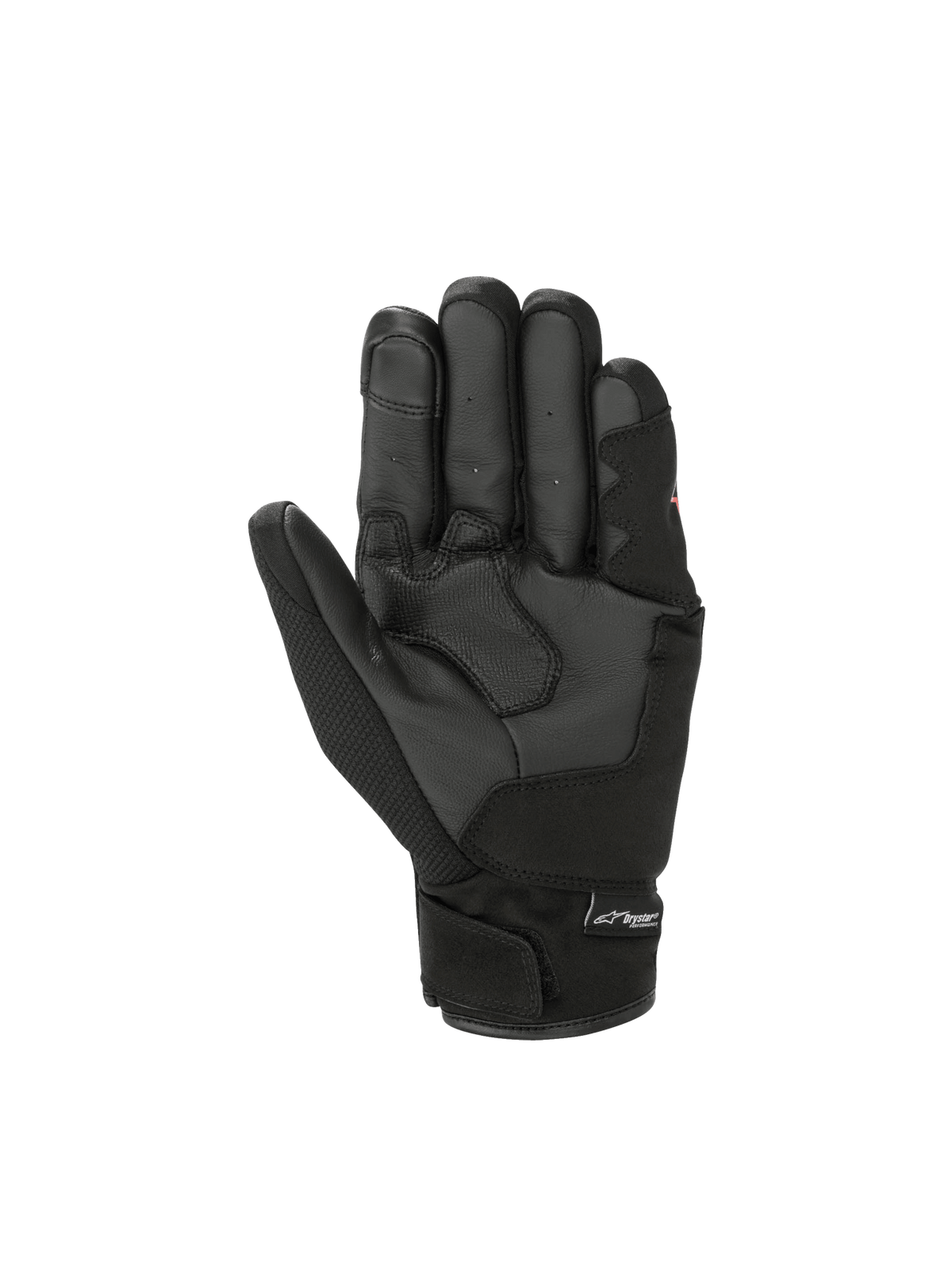 Alpinestars S-Max Drystar, guantes de moto para hombre, negros, palma de cuero impermeable y diseño de puño corto