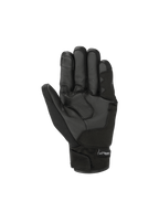 Guantes Alpinestars S-Max Drystar, guantes de moto deportivos e impermeables, textil y cuero negro y gris antracita.