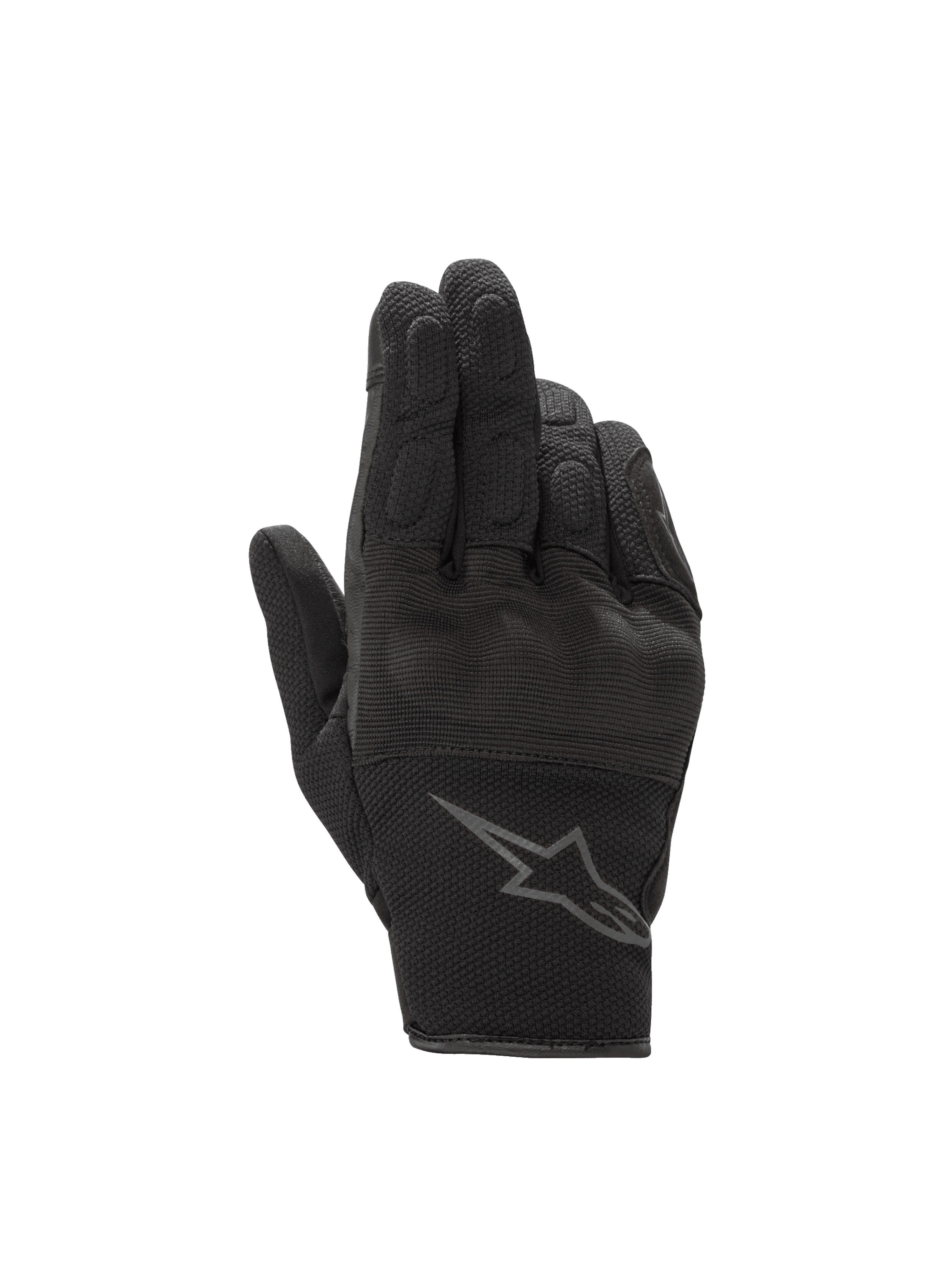 Alpinestars Stella S-Max Drystar, guantes de moto para mujer, negro antracita, impermeables, de piel y malla elástica