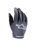 Guantes Alpinestars Youth Radar 2025, guantes de motocross, Gris Dark Camo, con un logotipo de estrella blanca en el dorso, patrón de camuflaje sublimado, refuerzo negro en el pulgar y construcción ligera para carreras off-road de jóvenes