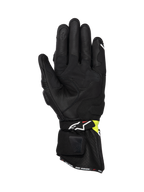 Guantes de moto Alpinestars SP-3, para hombre, negros y amarillos fluo, en cuero de cabra con certificación CE.