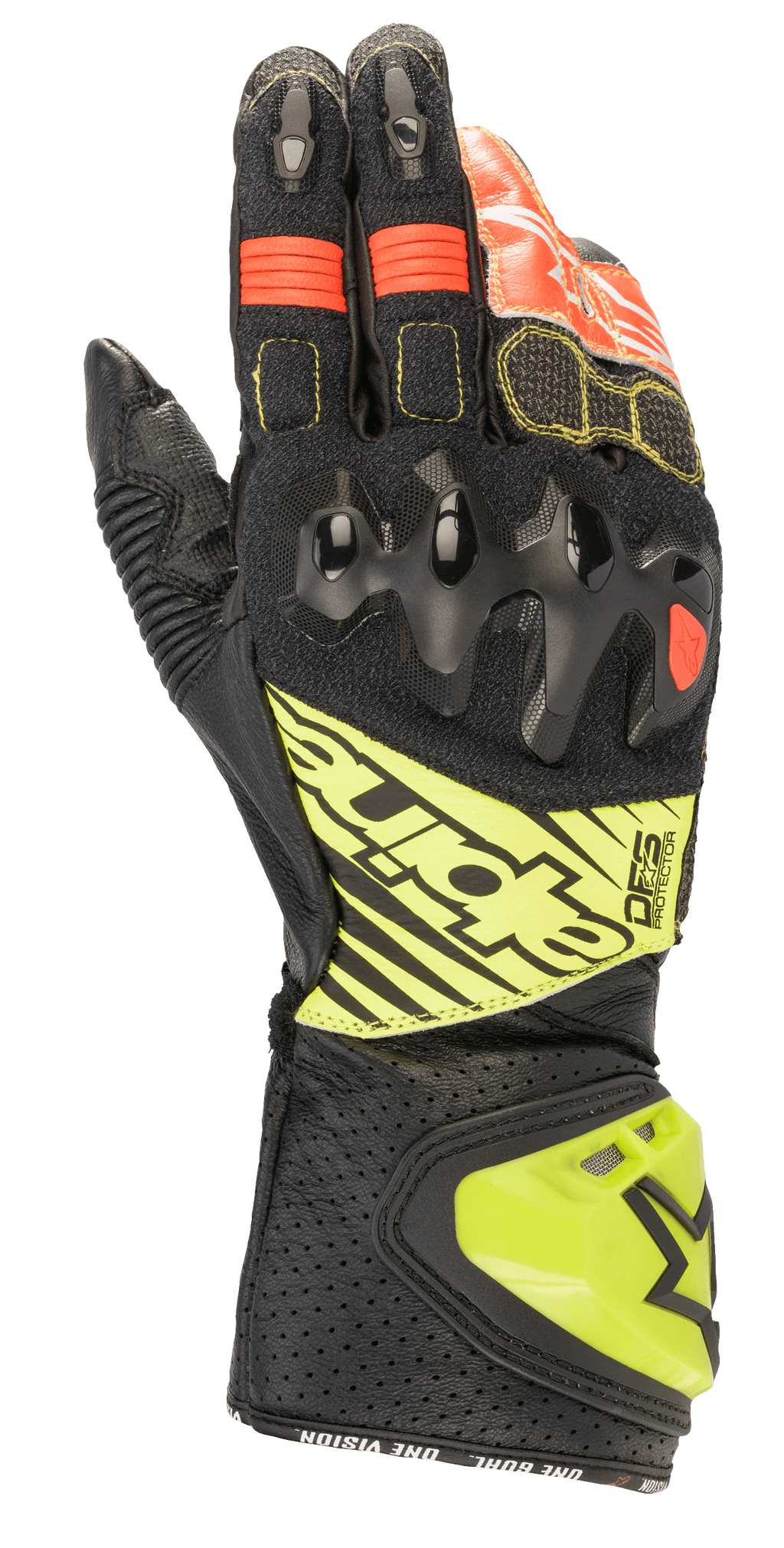 Alpinestars GP Tech V2 バイク靴 ブラック/レッド 2715120-123-fr_tech-1-z-v2-