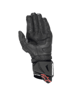 Alpinestars GP Pro R4, guantes de moto para carreras, negros, palma de cuero de canguro y puño DFS, certificados CE