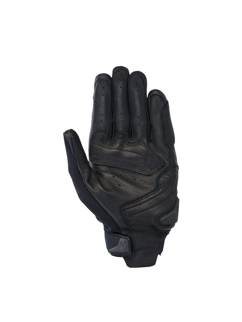 Guantes SP X 7 Alpinestars, guantes de moto de hombre, negros, cuero perforado con deslizador de palma, certificados CE