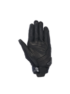 Guantes Alpinestars SP X 7 de hombre para carreras, cuero perforado negro, puño corto y deslizador de palma