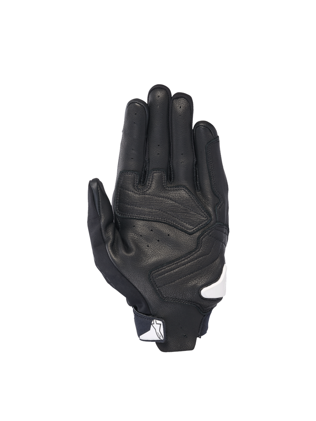 Alpinestars SP X 7, guantes de moto para hombre, negros y blancos, cuero perforado con deslizador de palma