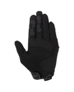 Alpinestars Chrome V2 Gloves, guantes de moto urbanos, Black Asphalt, vista de la palma con construcción en ante sintético, puntos de agarre de silicona en los dedos índice y corazón, y cierre de puño ajustable con velcro