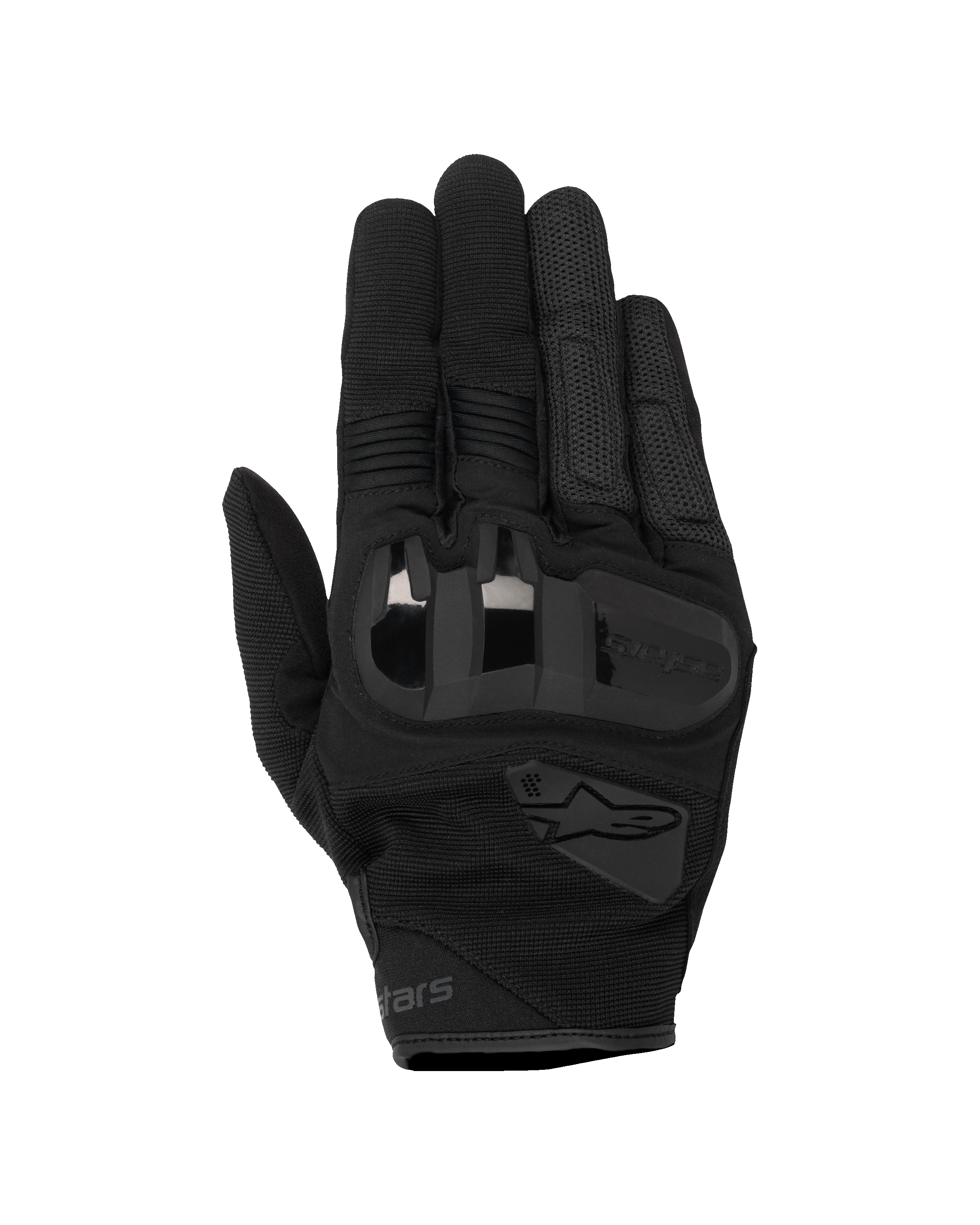 Guantes Alpinestars Chrome V2, guantes para moto, color negro Asphalt, con protección de nudillos de TPU suave 3D, paneles de ventilación de malla elástica e inserciones de acordeón en los dedos, diseño urbano de puño corto