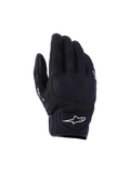 Alpinestars Ignite Gloves, guantes urbanos para moto, negros, con parte superior de malla transpirable, protección de nudillos NUCLEON PLASMA y logotipo de estrella Alpinestars blanco en el puño.