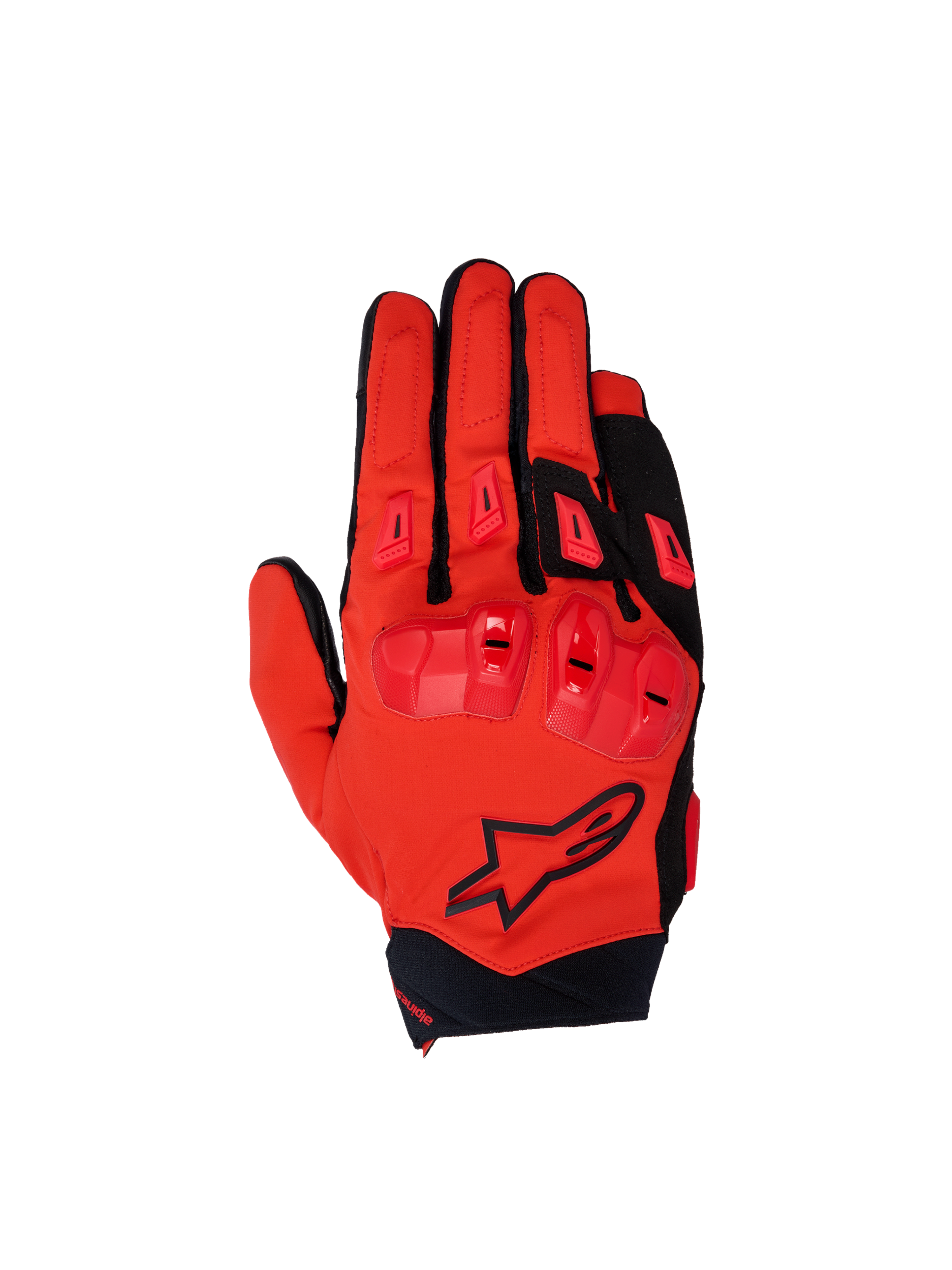 Alpinestars Guantes SP X 3, guantes de moto para hombre, rojos y negros, con protección de nudillos en TPU y diseño deportivo ventilado.