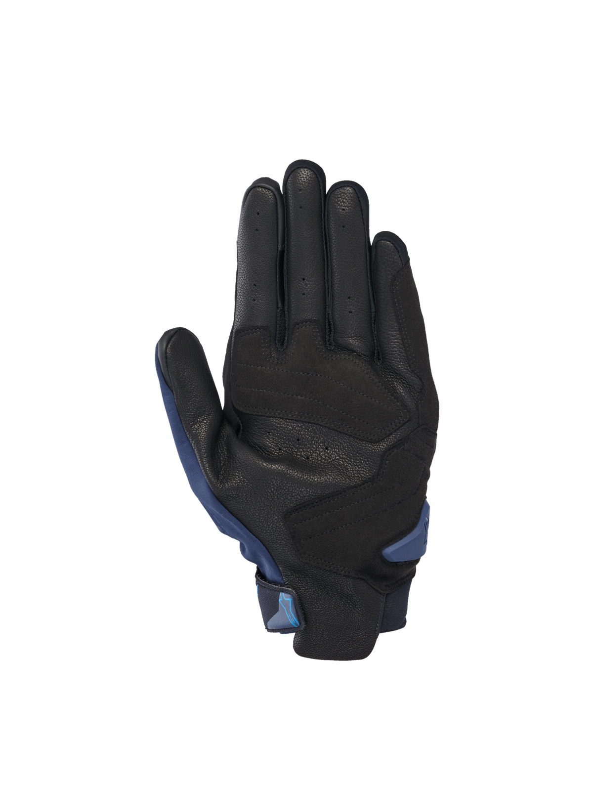 Alpinestars SP X 3, guantes de moto para carreras, hombre, negros y azules, palma de cuero perforado, certificados CE