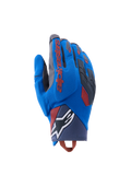 Guantes Alpinestars Durack, guantes de moto de aventura, azul real y gris oscuro, dorso textil con protección de nudillos TPR, logo Alpinestars rojo en el dedo índice, logo de estrella blanco en la muñeca, protección ligera de verano para dual sport