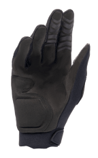 Guantes Alpinestars Full Bore XT, negro, vista de la palma con ante sintético para durabilidad y agarre, costuras ergonómicas y puntas de los dedos texturizadas para rendimiento todoterreno