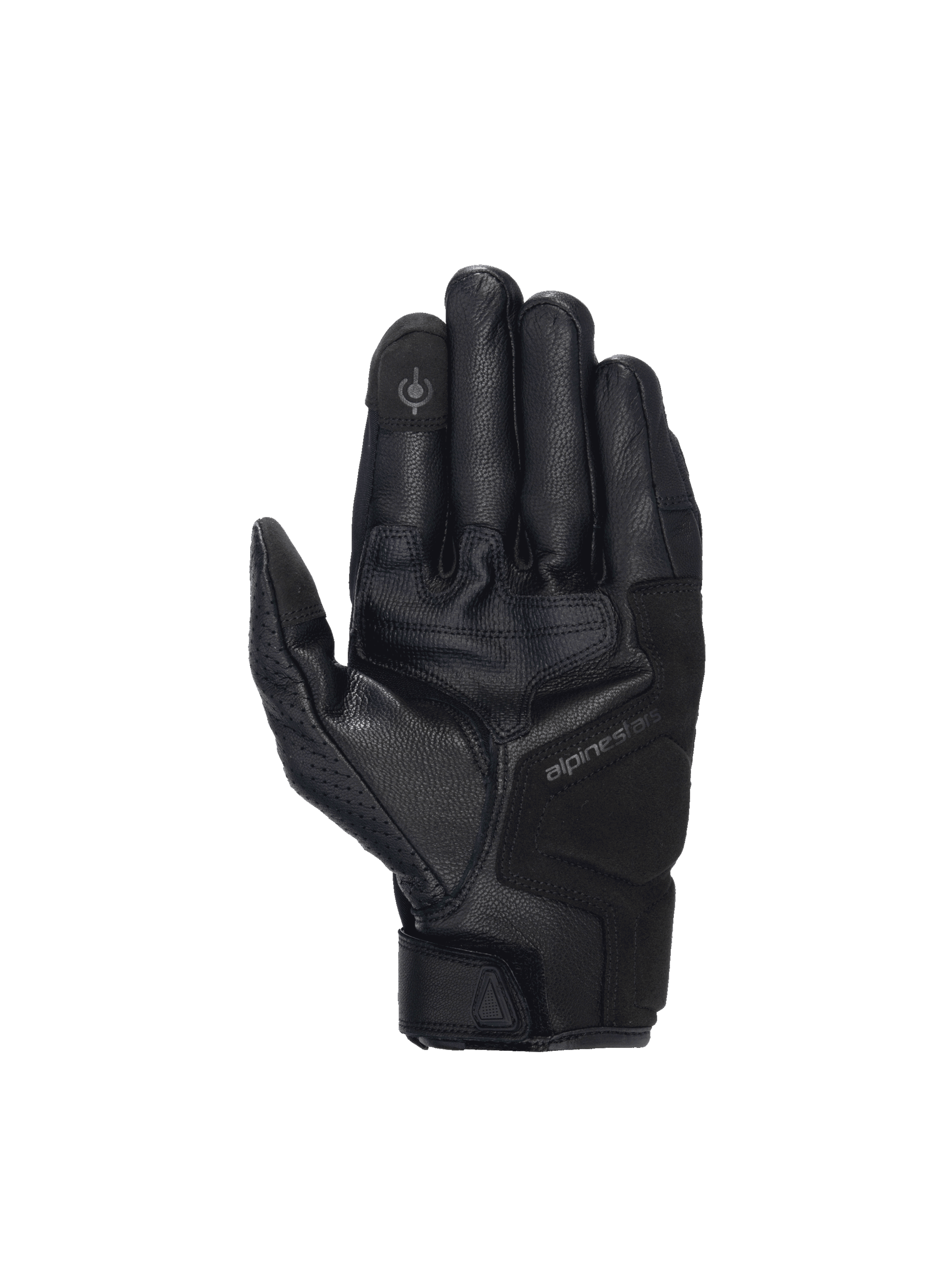 Alpinestars Celer V3, guantes de moto para hombre, negros, piel de cabra, palma reforzada e índice táctil, certificación CE