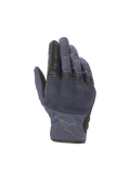 Guantes Alpinestars Copper, guantes de moto urbanos, azul Mood Indigo y negro, con protección de nudillos duros
