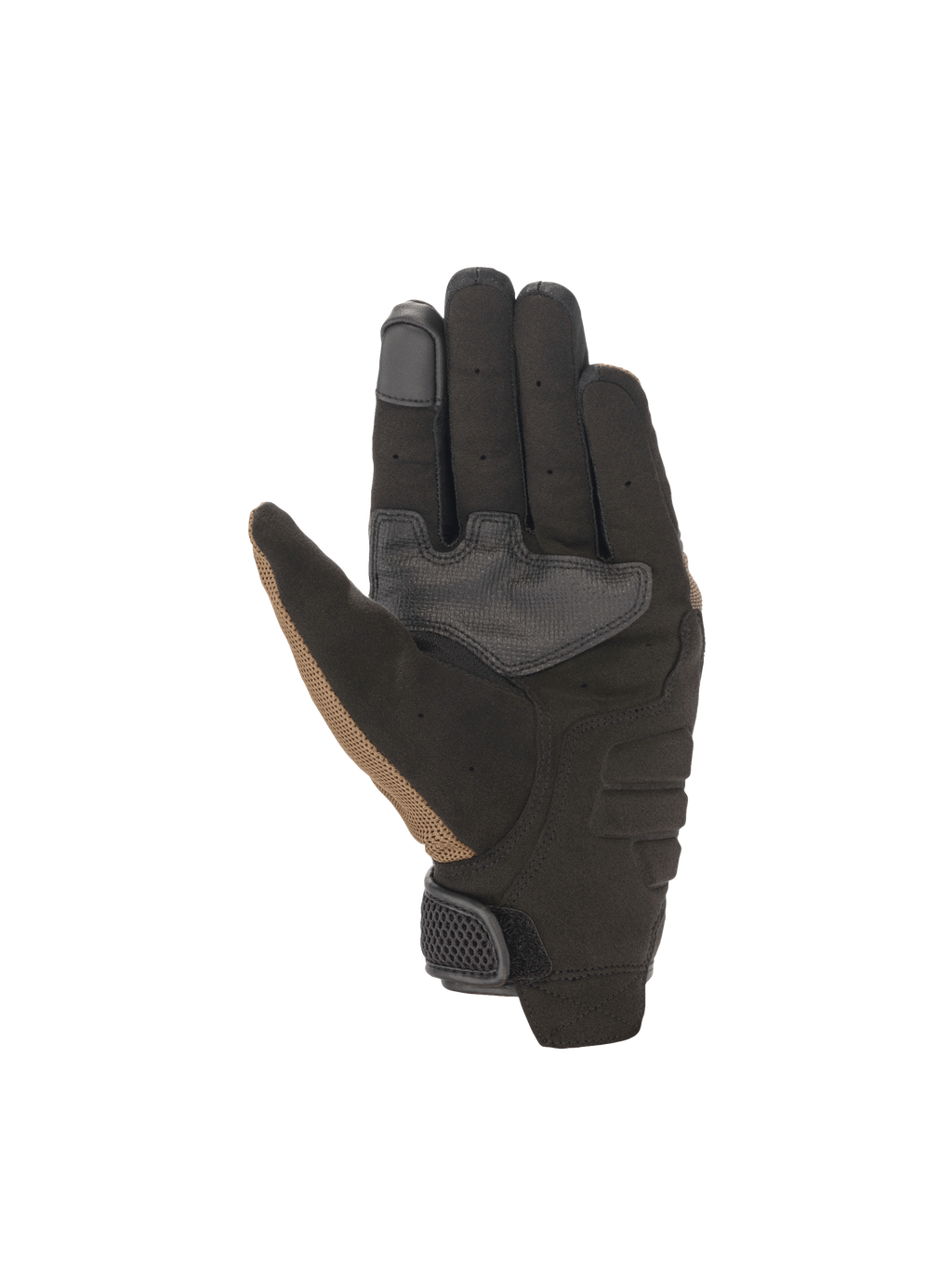 Alpinestars Copper, guantes de moto urbanos para hombre, marrón y negro, palma de gamuza sintética reforzada y punta de dedo índice táctil