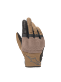 Guantes Alpinestars Copper para hombre, guantes de moto urbanos en marrón teca y negro con protección de nudillos.