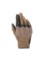 Guantes Alpinestars Copper para hombre, guantes de moto urbanos en marrón teca y negro con protección de nudillos.
