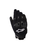 Alpinestars Stella SP X 3, guantes de moto para mujer, negros con logo blanco, con tejido de malla texturizada y protección de nudillos de TPU, equipamiento de carretera de alto rendimiento de estilo deportivo