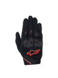 Alpinestars Stella SP X 1, guantes de moto para mujer, negros y rojos fluo, textil ventilado con nudillos TPR, certificados CE KP1, ideales para carreras y conducción deportiva