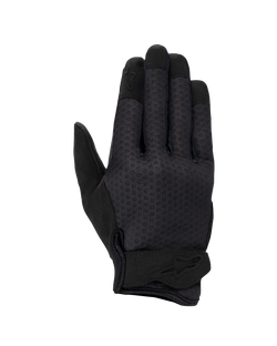 Alpinestars Stated Air Women's Gloves, guantes de moto para mujer, negros, con dorso de malla ventilada, cierre de muñeca ergonómico con logotipo en relieve y puntas de los dedos reforzadas, diseño urbano aerodinámico