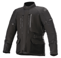 Alpinestars Ketchum GORE-TEX Jacket, chaqueta de moto touring negra, con cuello alto, múltiples ventilaciones con cremallera y amplios bolsillos de carga, correas ajustables en mangas y cintura, paneles de hombros reforzados y construcción textil duradera para conducción de aventura