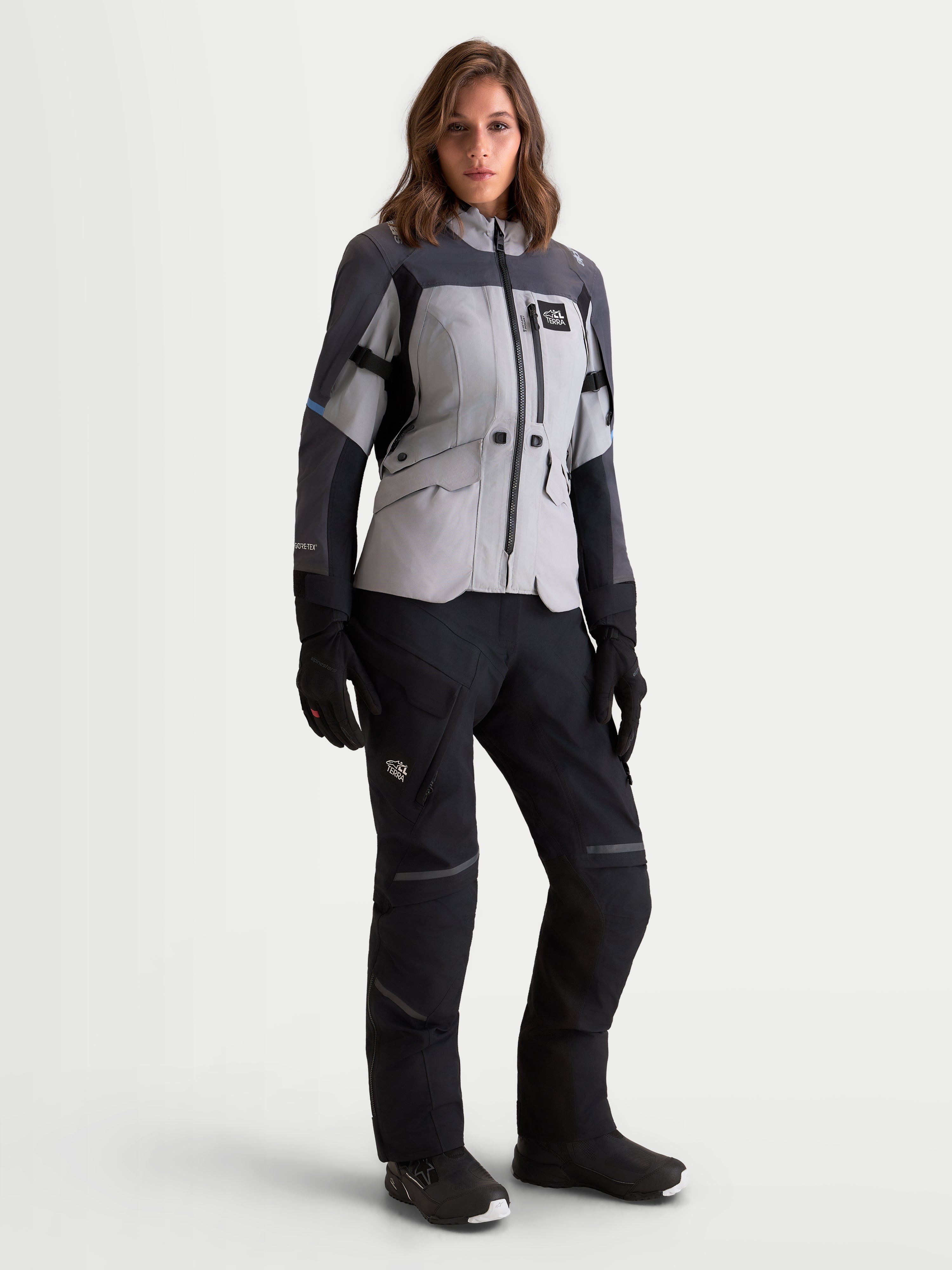 Stella ST-7 V2 GORE-TEX® - Gray Motorcycle Gear Set | Alpinestars®