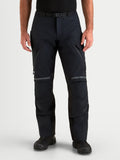 Alpinestars St-7 V2 2L Gore-Tex Pantalones Short, pantalones de moto de aventura para hombre, negros, con equipo de protección textil impermeable y vista frontal en modelo