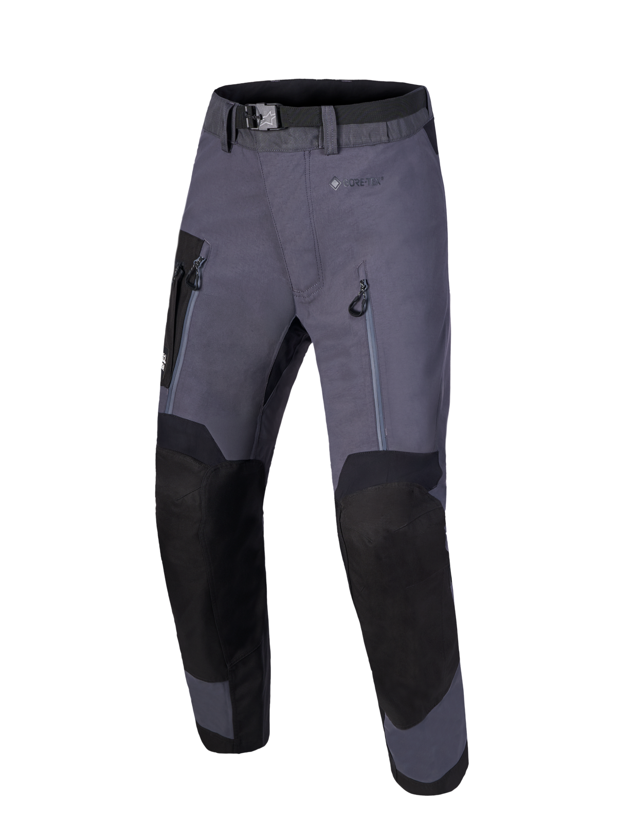 Alpinestars Arenis Gore-Tex Pants, Adventure Motorcycle Pants, Black Deep Gray, waterproof 2L laminated construction with GORE-TEX and reinforced knee and seat panels