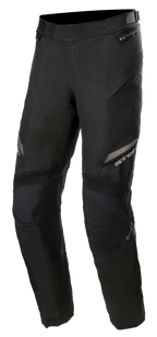Alpinestars Road Tech GORE-TEX Pants Short, Black, Motorcycle Touring Pants, waterproof and breathable multi-fabric construction, reflective branding on thigh, reinforced knee panels, zippered pockets, and adjustable waist straps
