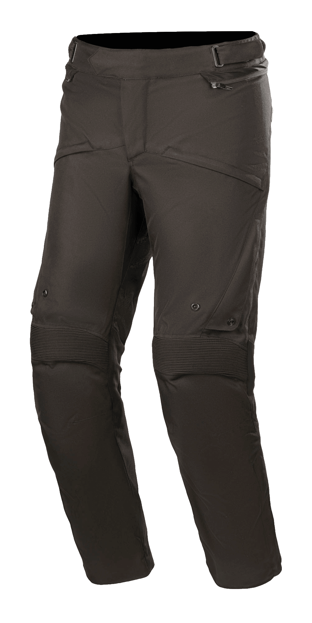 Alpinestars Road Pro GORE-TEX Pants, pantalones de moto para turismo, negro, con paneles elásticos de acordeón en las rodillas, puertos de ventilación con cremallera y confección en tejido técnico para conducción adventure touring