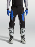 Alpinestars Supertech Hiten AFD, pantalones de motocross para hombre, negros y azules con ripstop elástico ligero.