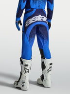 Alpinestars Techstar Swan, pantalones de motocross para hombre, azul UCLA y azul profundo, con logo blanco en el asiento.