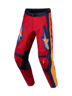 Alpinestars Racer Hunt, pantalones de motocross para hombre, rojos y coral, con diseño de pierna precurvada