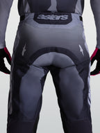 Alpinestars Racer Amber, pantalones de motocross para hombre, grises, con asiento trasero reforzado y logo astars.