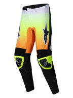 Alpinestars Pantalones Fluid Wurx 2025, pantalones de motocross para hombre, amarillos, naranjas y negros, con construcción de poliéster ligero de 600D y rodillas reforzadas