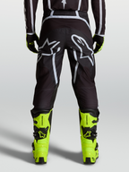 Alpinestars Pantalones Fluid Apex V2, pantalones de motocross para hombre, negros y plateados, ajuste ergonómico precurvado, diseño off-road de alto rendimiento