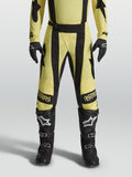 Alpinestars Techstar Atrox, pantalones de motocross para hombre, amarillos y negros con perforaciones y ajuste atlético.