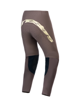 Alpinestars Supertech Air Gold, pantalones de motocross para hombre, marrones y dorados, vista trasera de tejido elástico ventilado