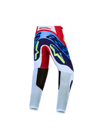 Alpinestars pantalones Supertech Dyna Juvenil, pantalones de motocross rojos, blancos y azul marino, tejido elástico duradero