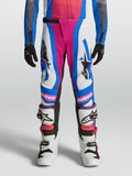 Alpinestars pantalones Supertech Maven juveniles, pantalones de motocross en blanco y coral, ajuste elástico de alto rendimiento para competición todoterreno