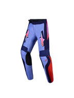 Pantalones Alpinestars Fluid Hunt Juvenil, pantalones de motocross todoterreno morados y rosa fluo, ajuste deportivo ergonómico, construcción de poliéster 600D duradero
