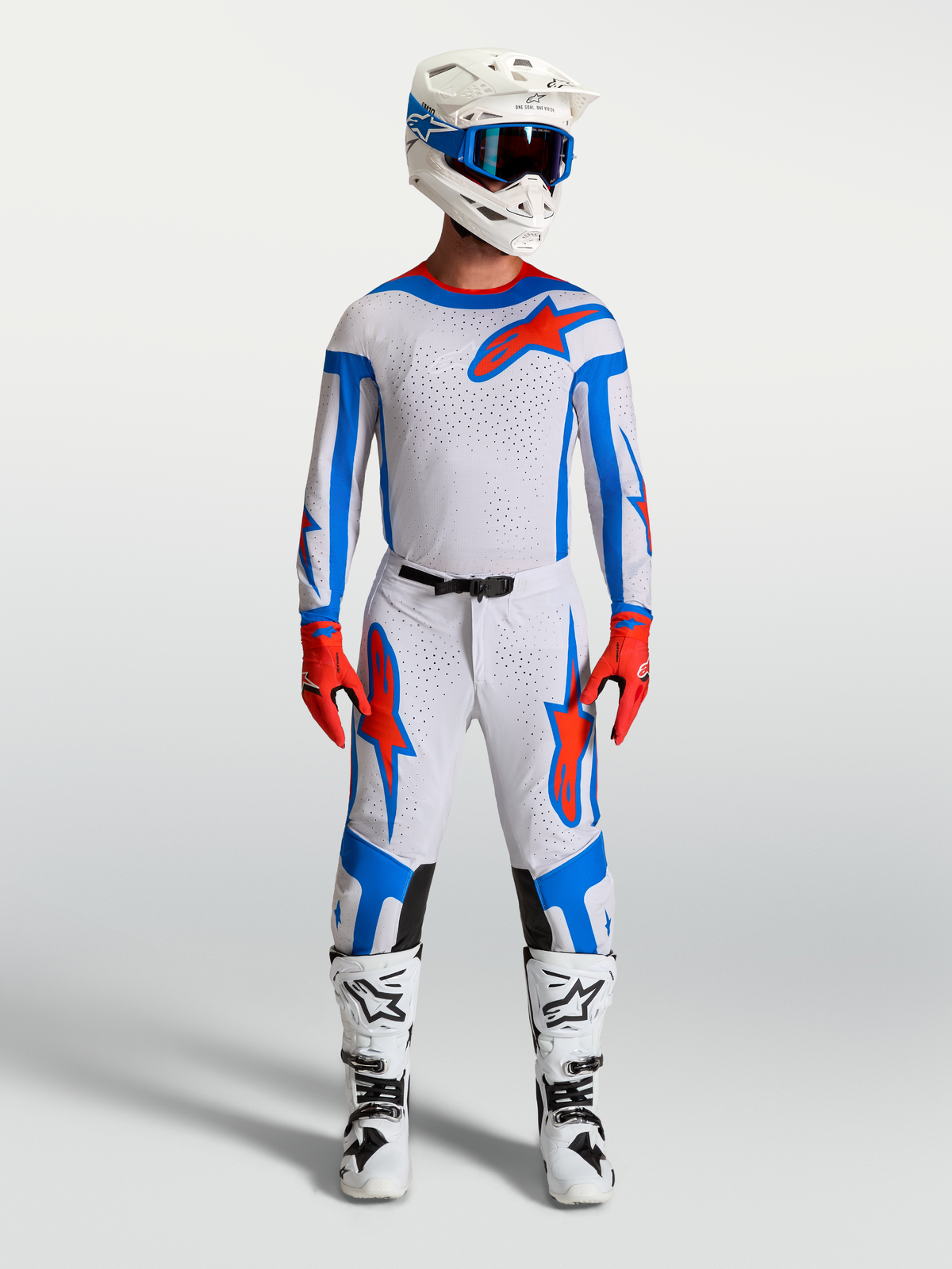 Jersey Supertech Vesta y conjunto de equipo Supertech Vesta, equipación de motocross para hombre, lila claro y rojo cardenal, diseño profesional ultraligero y transpirable