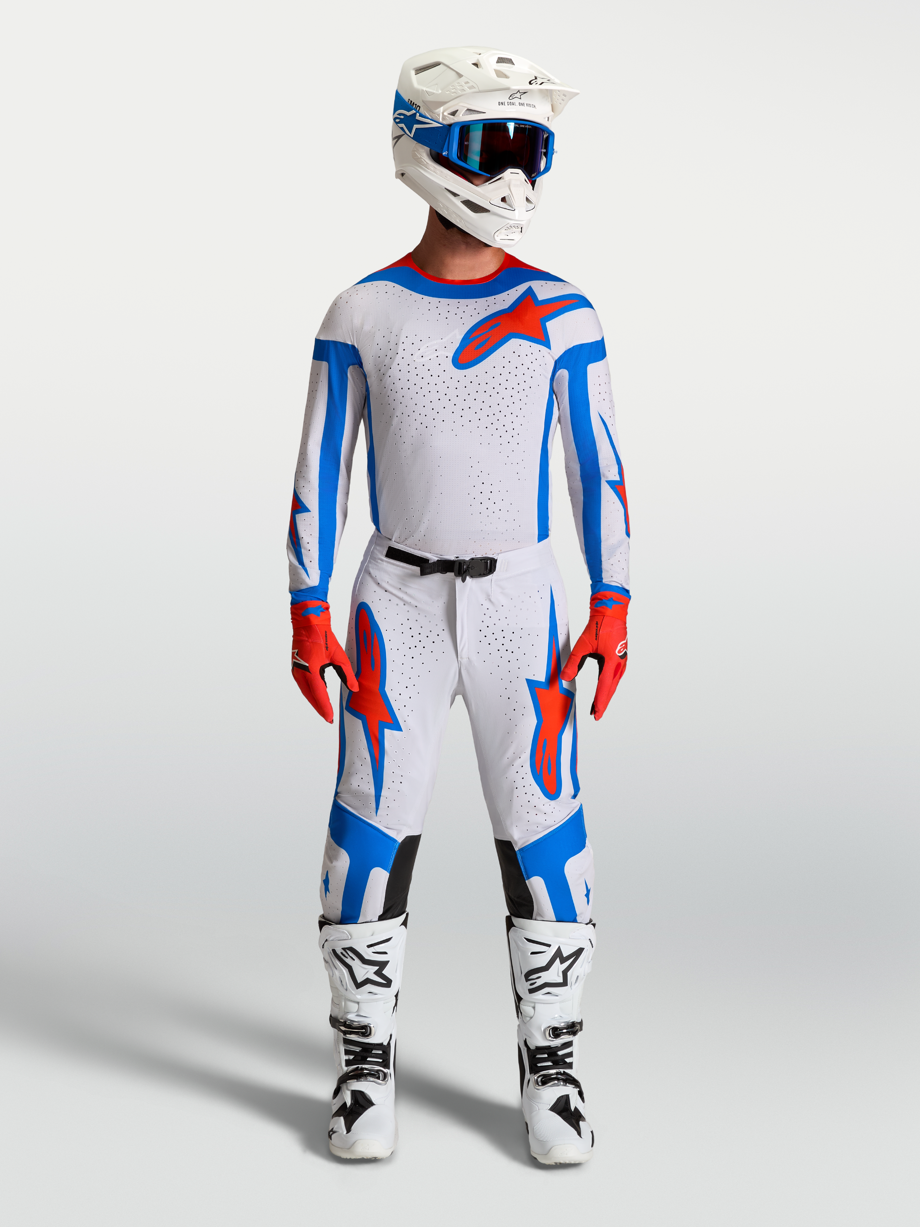 Jersey Supertech Vesta y conjunto de equipo Supertech Vesta, equipación de motocross para hombre, lila claro y rojo cardenal, diseño profesional ultraligero y transpirable