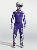 Alpinestars Supertech Vesta, jersey y conjunto de motocross, azul profundo y blanco con ajuste atlético profesional