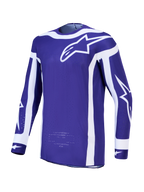 Alpinestars Supertech Vesta, jersey de motocross para hombre, azul y blanco, malla elástica transpirable