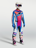 Alpinestars Jersey Techstar Maven AND Techstar Maven Gear Set, equipo de motocross, hombre, azul y coral, ajuste atlético